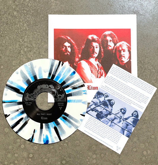 LION ---7"--- PICTURE SLEEVE - SPLATTER VINYL - EDITION OF 100