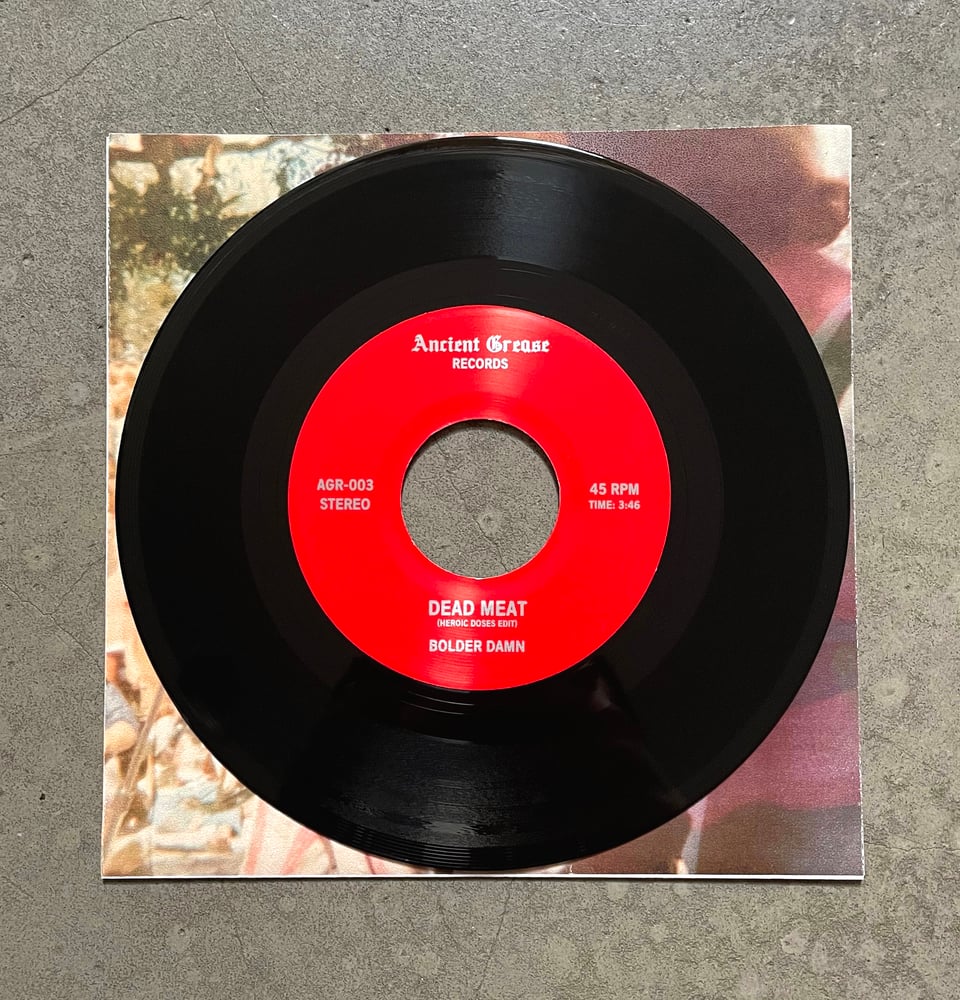 BOLDER DAMN/HEAVY GUN---Split 7"--- BLACK VINYL - EDITION OF 41