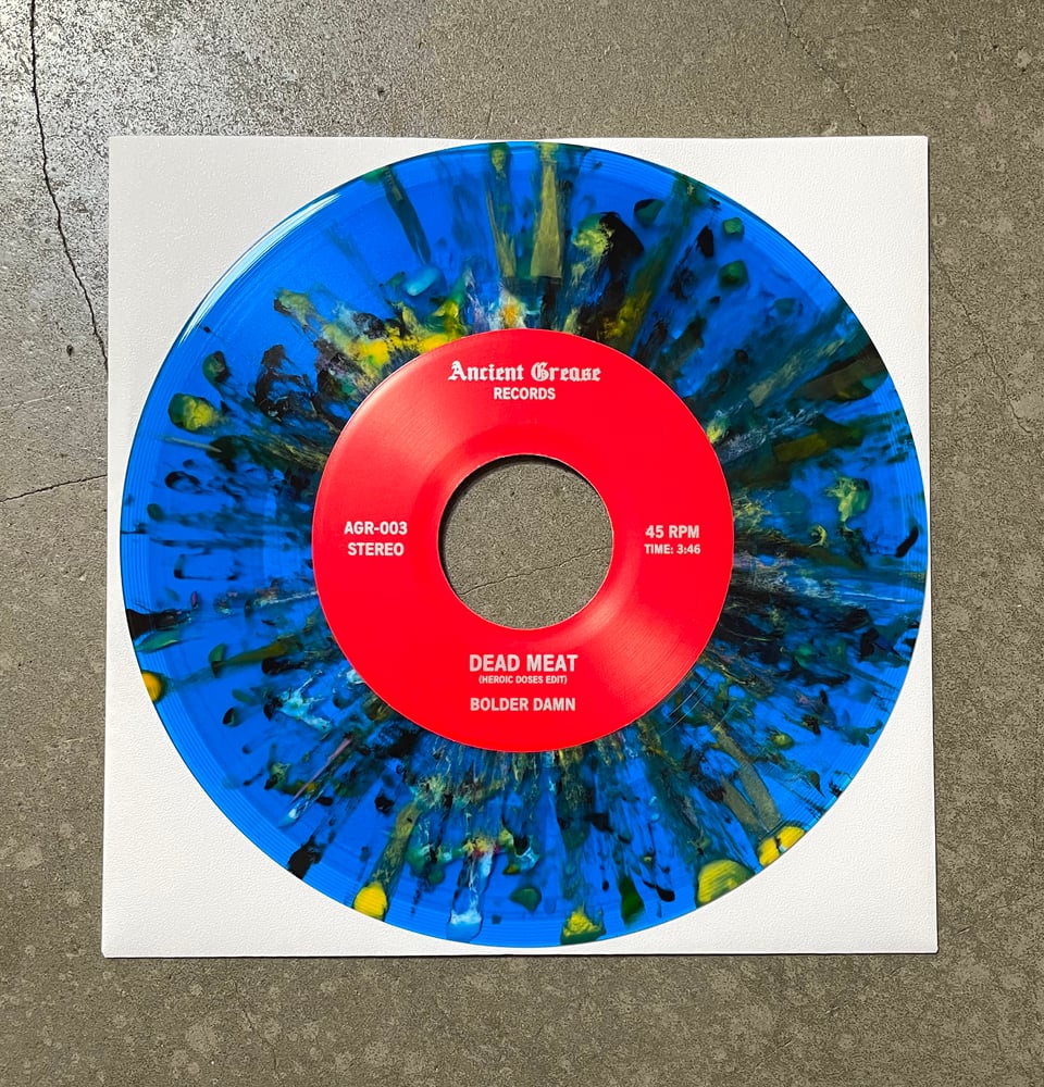 BOLDER DAMN/HEAVY GUN---Split 7"--- SPLATTER VINYL - EDITION OF 12