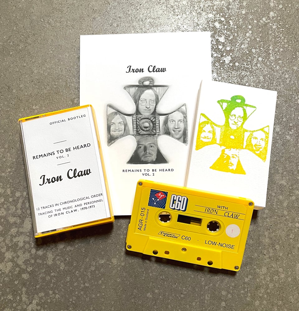 IRON CLAW - REMAINS TO BE HEARD - VOL. 2 [CASSETTE + 48 PAGE ART BOOK] -- YELLOW - ED. OF 100